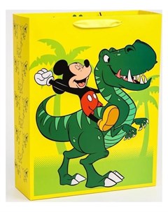 Пакет ламинат вертикальный Dino микки маус 31х40х11 см Disney