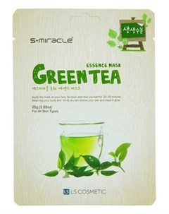 Маска для лица с экстрактом зеленого чая S MIRACLE Ls cosmetic