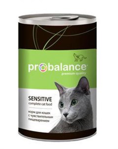 Влажный корм для кошек Sensitive с чувствительным пищеварением 0 415 кг Probalance