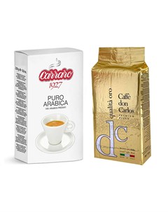Кофе молотый Don Carlos Qualita Oro 250 гр в у Arabica 100 250 гр в у Carraro