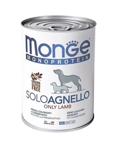 Корм для собак Monoprotein Solo ягненок 400 г Monge