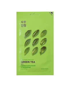 Противовоспалительная тканевая маска Зеленый чай 20 мл Pure Essence Holika holika