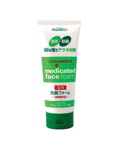 Пенка для умывания против черных точек Pharmaact Acne Control Medicated Face Foam 130 г Косметика дл Kumano cosmetics