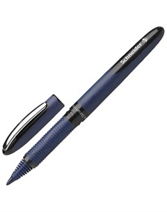 Ручка роллер One Business черная корпус темно синий узел 0 8 мм линия письма 0 6 мм 183001 Schneider