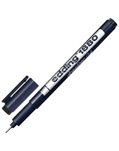 Ручка капиллярная Линер Drawliner 1880 черная толщина письма 0 4 мм водная основа E 1880 0 4 1 Edding