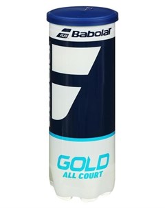 Мяч теннисный Gold All Court 3B 3 шт одобрено Itf сукно резина цвет жёлтый Babolat