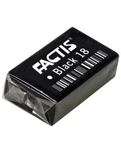 Ластик Black 18 Испания 41х24х13 мм черный прямоугольный супермягкий Cpfbl18 Factis