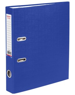 Папка регистратор с арочным механизмом покрытие из пвх 50 мм синяя 225753 Офисмаг
