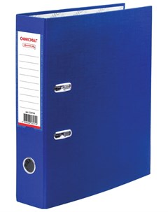 Папка регистратор с арочным механизмом покрытие из пвх 75 мм синяя 225749 Офисмаг