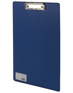 Доска планшет с прижимом А4 230х350 мм картон пвх синяя 225987 Офисмаг