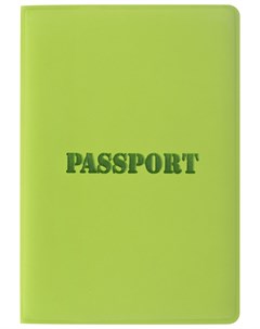 Обложка для паспорта мягкий полиуретан Паспорт салатовая 237607 Staff