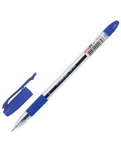 Ручка шариковая масляная с грипом Manager синяя узел 0 7 мм линия письма 0 35 мм 142978 Staff