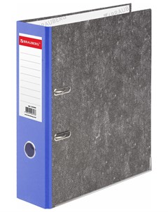 Папка регистратор фактура стандарт с мраморным покрытием 75 мм синий корешок 220989 Brauberg