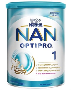 1 Optipro Сухая молочная смесь для детей с рождения 400гр Nan
