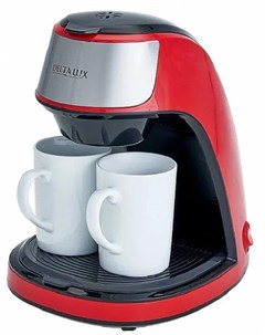 Кофеварка капельная Delta Lux DE 2002 450Вт 250мл с 2 мя кружками красная Bit