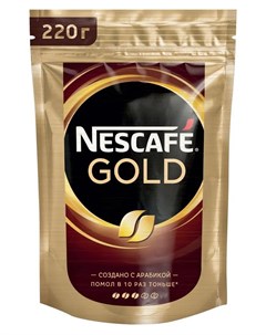 Кофе Gold растворимый 220гр Nescafe