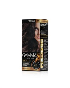 Стойкая крем краска для волос 7 1 Темно русый пепельный Gamma