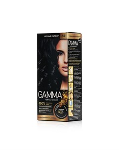 Стойкая крем краска для волос 2 0 Чёрный сапфир Gamma