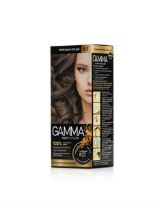Стойкая крем краска для волос 8 1 Пепельно русый Gamma