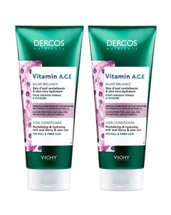 Комплект Vitamin Кондиционер для блеска волос Dercos Nutrients 2 200 мл Dercos Nutrients Vichy