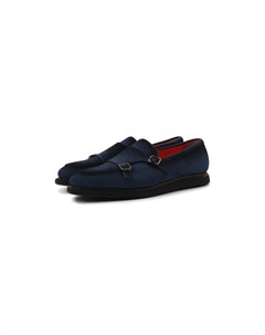 Замшевые монки Santoni