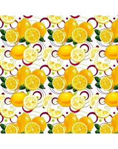 Полотенце вафельное Лимоны 40х70см Нордтекс
