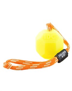 Игрушка Мяч с ручкой флуоресцентный для собак 6см Julius-k9
