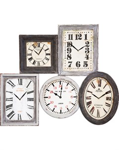 Часы настенные vintage мультиколор 85x99x6 см Kare
