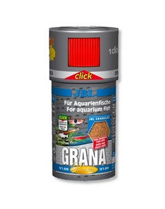 Grana CLICK Основной корм премиум класса для небольших аквариумных рыб в банке с дозатором мелкие гр Jbl