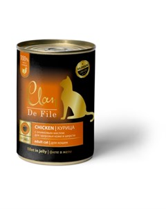 Курица в желе с эхинацеей и оливковым маслом для взрослых кошек 340 гр Clan de file