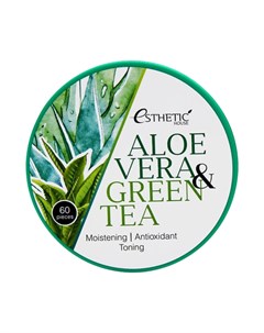 Гидрогелевые патчи для глаз Алоэ и зеленый чай Aloe Vera Green Tea Hydrogel Eye Patch Esthetic house (корея)