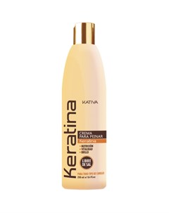 Укрепляющий крем для укладки с кератином для всех типов волос Kativa (перу)