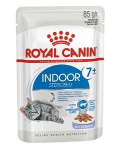 Влажный корм для кошек Indoor Sterilized 7 в желе 0 085 кг Royal canin