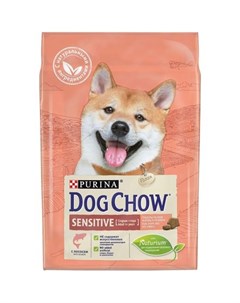 Сухой корм для взрослых собак с чувствительным пищеварением с лососем Пакет 2 5 кг Dog chow