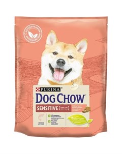 Сухой корм для взрослых собак с чувствительным пищеварением с лососем Пакет 800 гр Dog chow