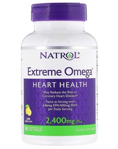 Экстрим Омега 2400 мг 60 капсул Natrol
