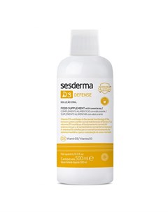 Питьевая биологически активная добавка с витамином Д3 Defense 500 мл БАДы Sesderma