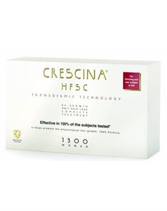 Transdermic HFSC 1300 Комплекс лосьон для возобновления роста волос 10 лосьон против выпадения волос Crescina