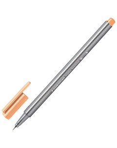 Ручка капиллярная Линер Triplus Fineliner светло оранжевая трехгранная линия письма 0 3 мм 334 43 Staedtler