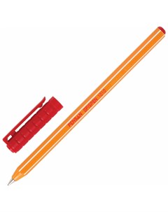 Ручка шариковая масляная Officepen 1010 красная корпус оранжевый узел 1 мм линия письма 0 8 мм 1010  Pensan