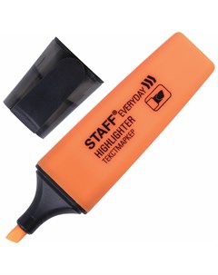 Текстовыделитель Everyday оранжевый скошенный наконечник 1 5 мм 151640 Staff