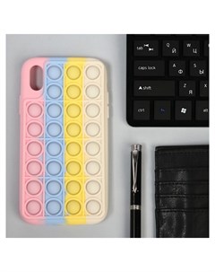 Чехол POP IT для Iphone XR силиконовый разноцветный Nnb