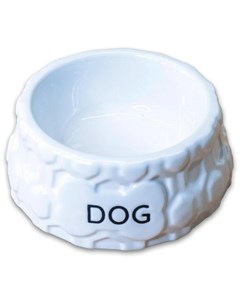 Миска DOG для собак 200мл белая Керамикарт