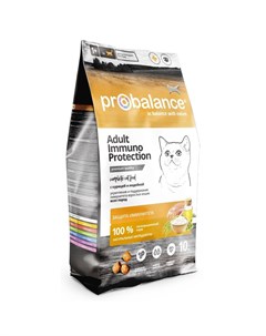 Immuno Protection полнорационный сухой корм для кошек для укрепления иммунитета с курицей и индейкой Probalance
