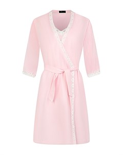 Комплект халат и комбинация розовый Dan maralex