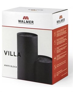 Подставка для ножей Villa двойная 19х11х22см черная Walmer