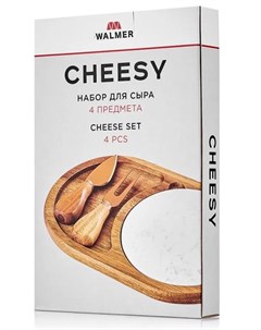 Набор для сыра Cheesy доска подставка нож и вилка 4 предмета Walmer