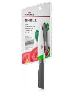 Нож для овощей и фруктов Shell с чехлом 10см Walmer