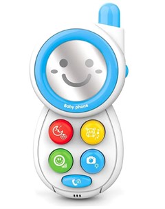 Развивающая игрушка Мобильный телефон 8х4х15см голубой Huanger