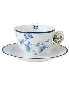 Чашка с блюдцем Blueprint 260мл China Rose Laura ashley